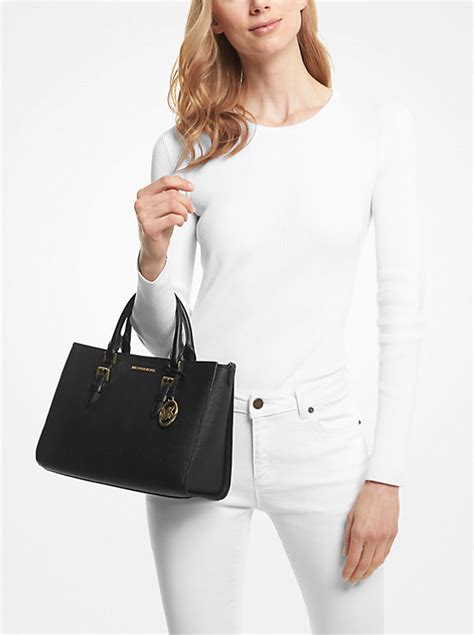 tennis bag michael kors|Charlotte Medium Saffiano Leather 2.